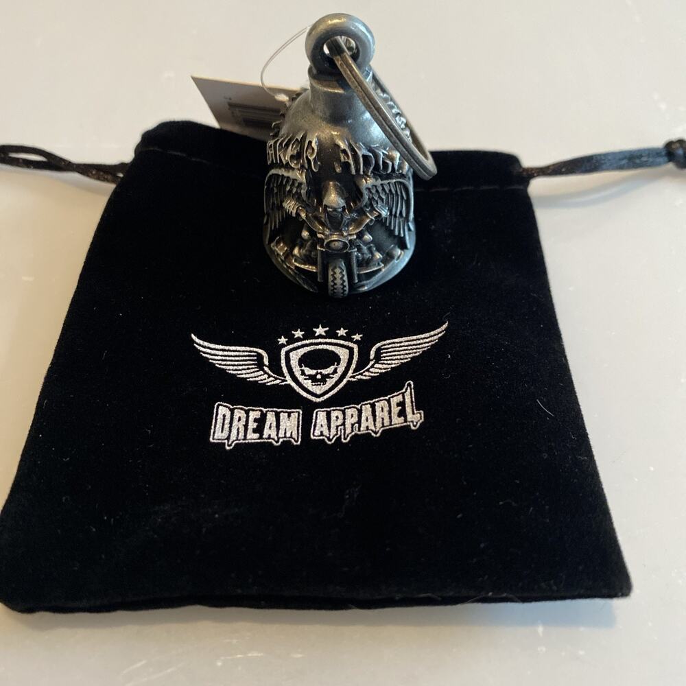 Motorcycle Bell Guardian Angel Drive Away Gremlin, Biker Bell